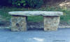 Jonathan Shor.Stone Bark Bench.54x24x17